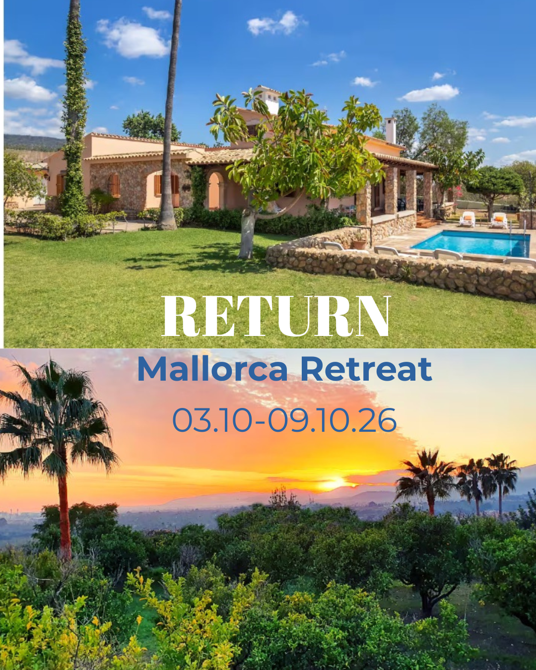 RETURN - Zurück zu dir 03.10.-09.10.26 Mallorca Retreat
